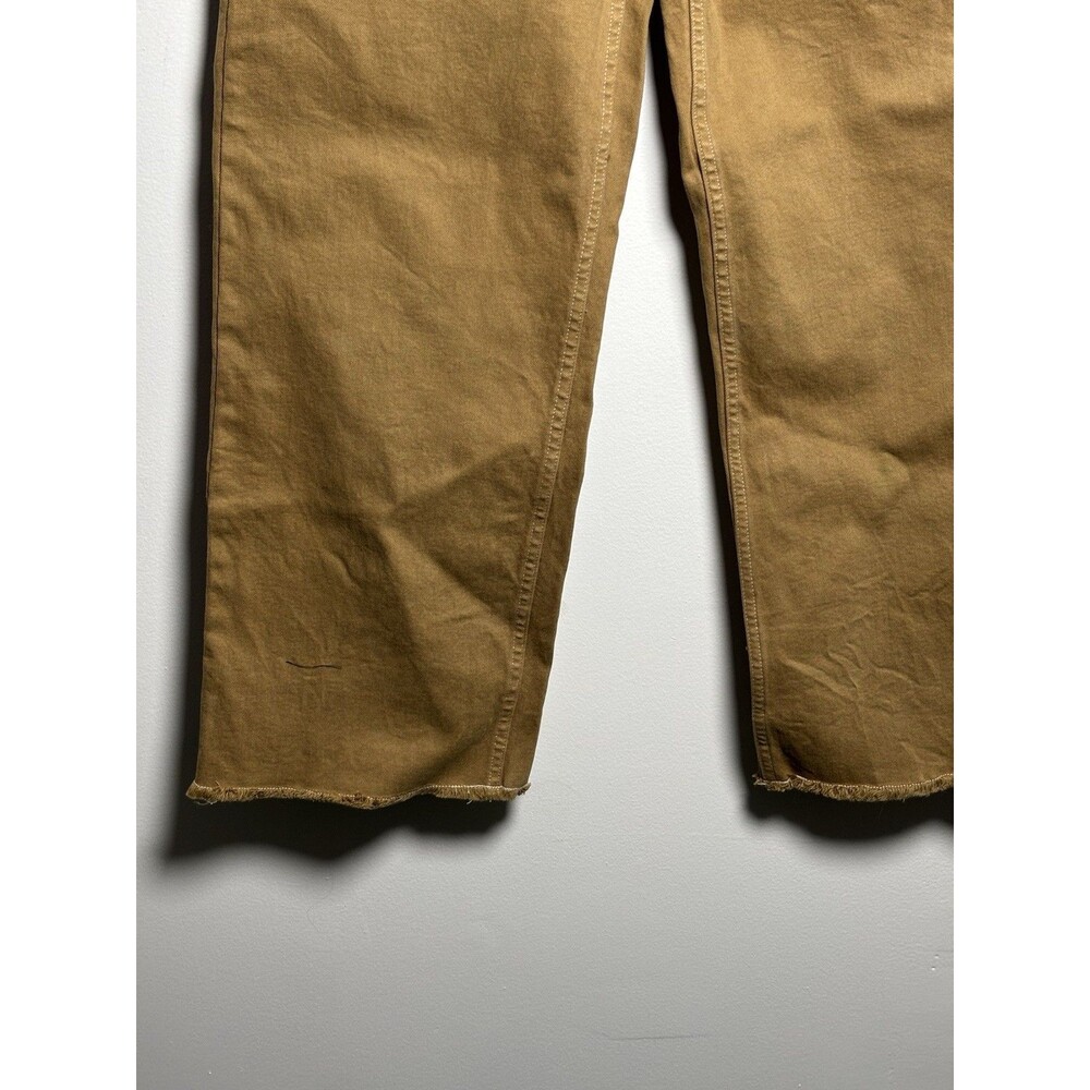 TOAD&CO Women’s 8 Brown Organic Cotton Elastane Flat Front Pants w/Pockets - Picture 2 of 12